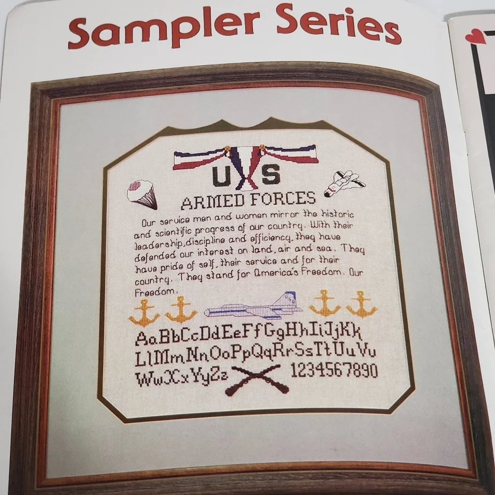 The Cross Stitcher Magazine Volume 4 Number 5 US Armed Forces Pattern Panda